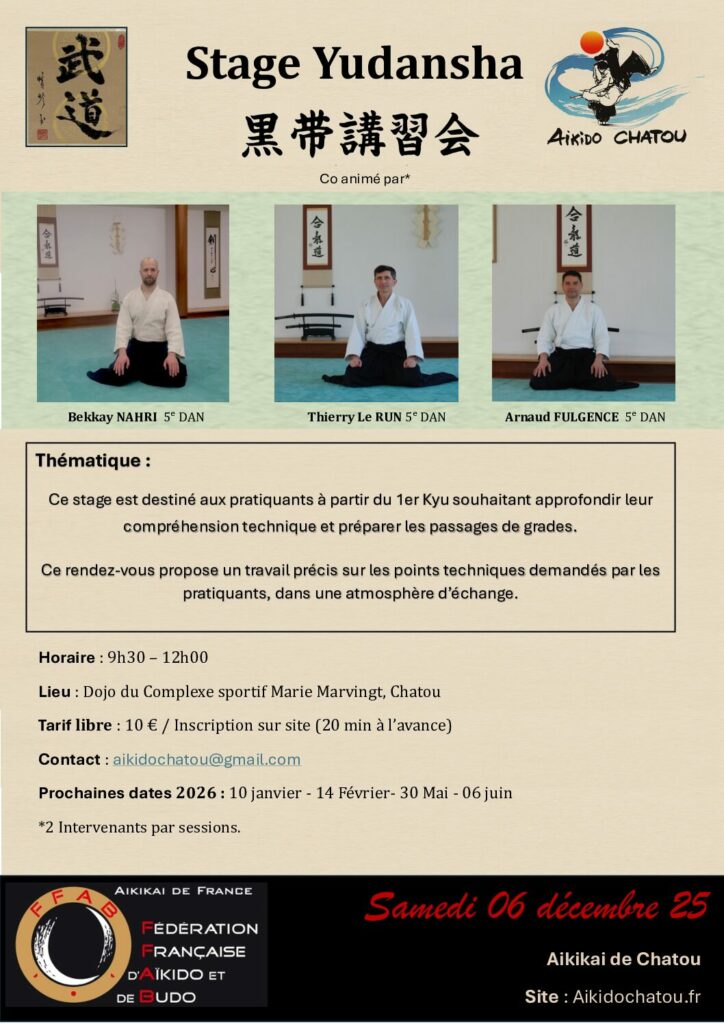 Affiche Yudansha6dec2